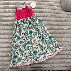 New 3T NWT Sweethoney Long Gown Easy Peasy print
